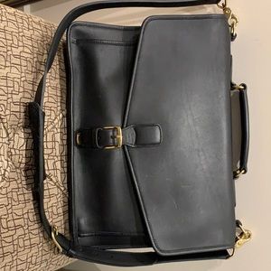 Clean vintage Coach laptop briefcase